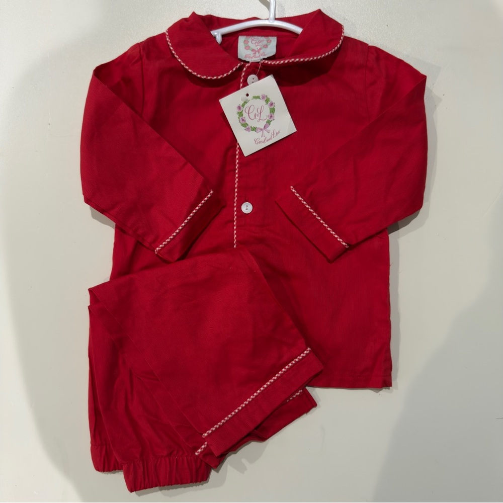 Classic Red Kids Pajama Set